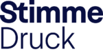 Stimme-Druck_Logo_Indigo-Blau_sRGB
