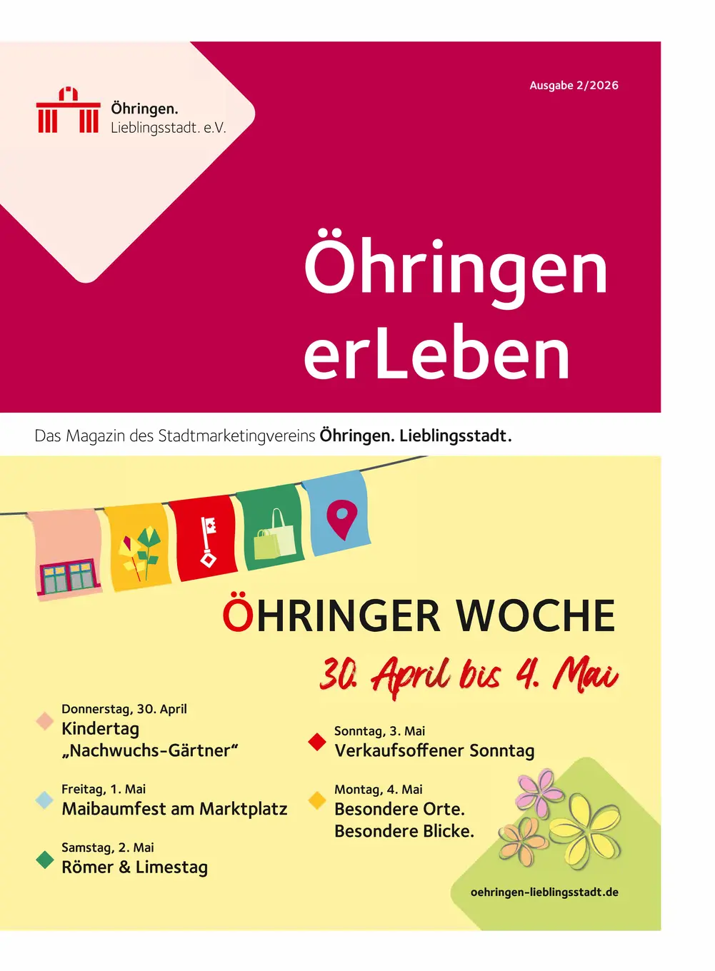 Titelseite April Öhringen erLeben