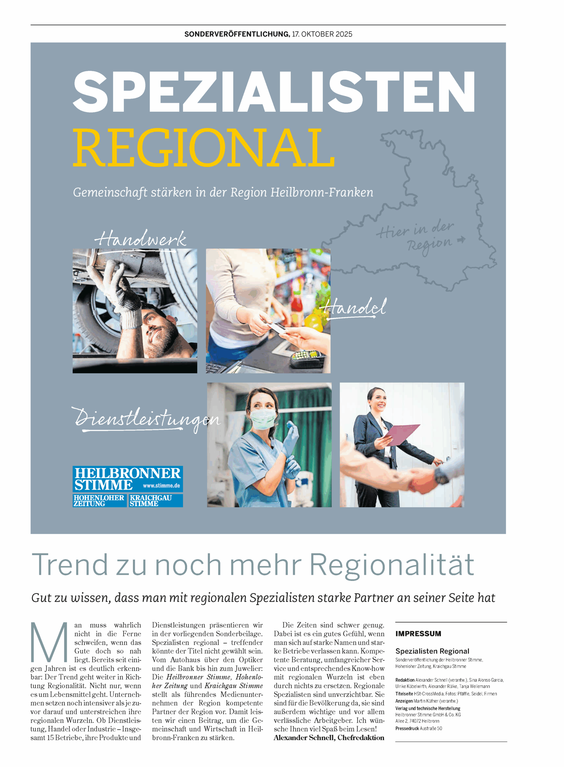 Titelseite Spezialisten Regional 2025
