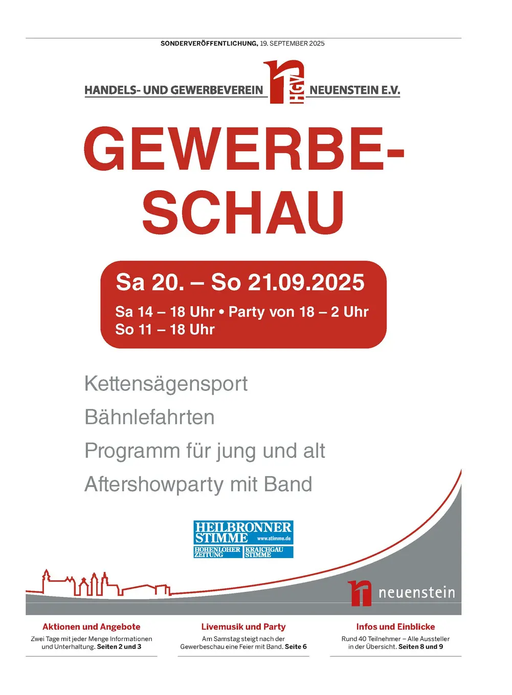 Titelseite_Gewerbeschau Neuenstein